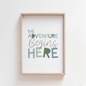 Adventure Print, BOHO Playroom Print, Kids Wall Art, Nursery Prints, Boys Bedroom,Playroom Wall Art, Boys Blue Nursery Prints, Boys Wall Art