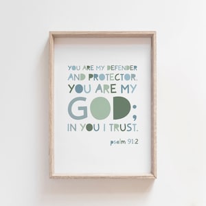 Kids Christian Wall Art, Bible Verse Prints, Boys Nursery Print, Scripture Prints, Baby Boy Gift, Boys Bedroom, Nursery Wall Art, Playroom