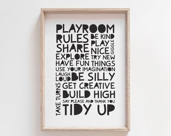 Playroom Prints, Monochrome Nursery Prints, Monochrome Wall Art, Playroom Wall Art, Boys Bedroom Prints, Boys Wall Art, Playroom Posters