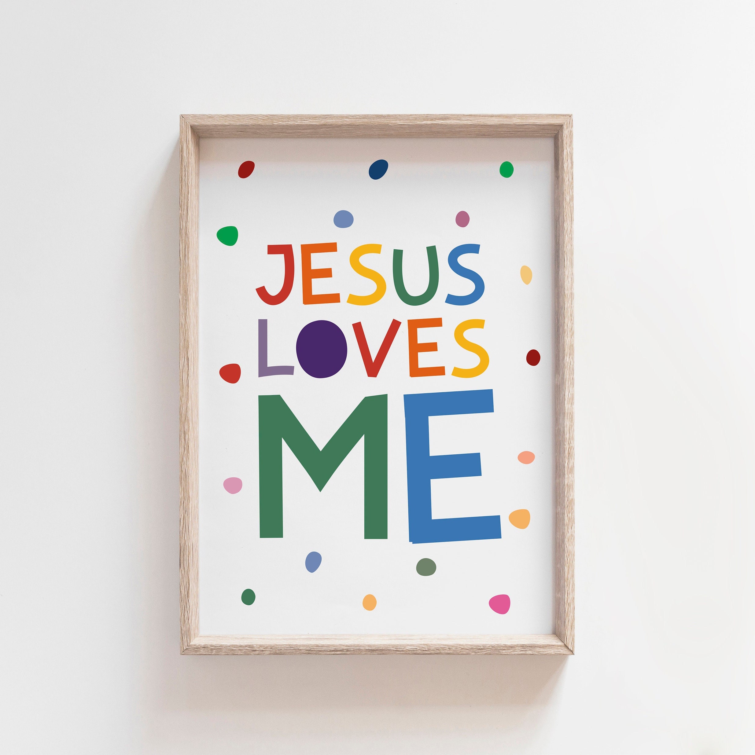 Jesus Loves Me Wall Art