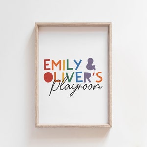 Playroom Prints, Name Print, Playroom Wall Art, Brother and Sister Prints, Sibling Prints, Brother Prints, Sister Prints, Big Sis, Big Bro