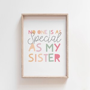 Sister Prints, Sibling Prints, Sister Gift, Kids Wall Art, Pastel Nursery Prints, Nursery Wall Art, Girls Bedroom Prints, Playroom Prints