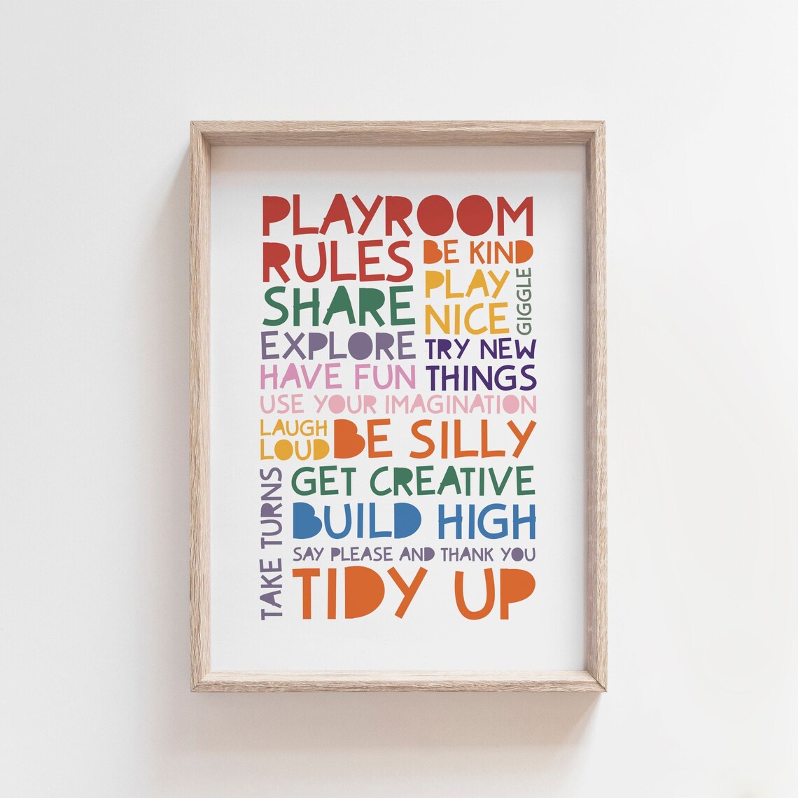 Playroom Rules Print Playroom Wall Art Boys Nursery Prints Etsy