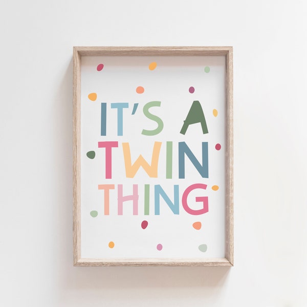 Twins Wall Art, Twins Bedroom, Sister Prints, Pastel Prints, Girls Bedroom, Sister Wall Art, Sister Wall Decor, Girls Room, Kids Wall Art