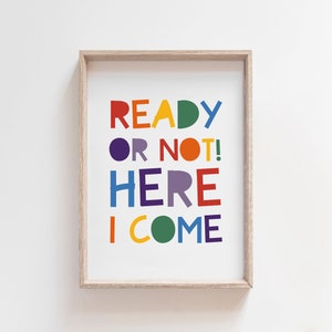 Impresión colorida para sala de juegos, arte de pared para niños, impresiones para sala de juegos, arcoíris, impresiones para guardería, arte de pared para sala de juegos, habitación colorida para niños pequeños, sala de juegos para niños
