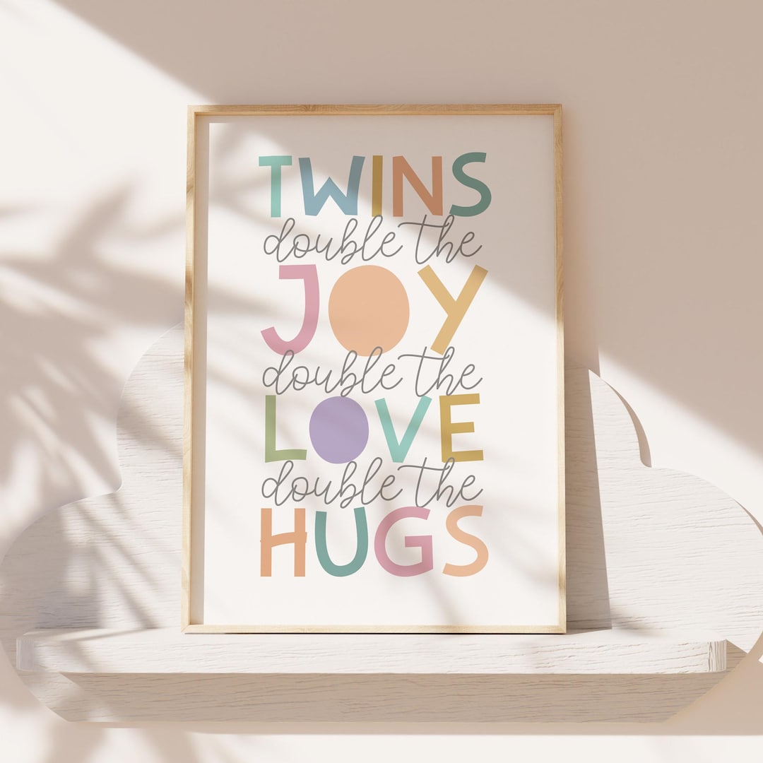 Twins Bedroom Decor, Twins Wall Art, Twin Nursery Prints, Twins Nursery ...