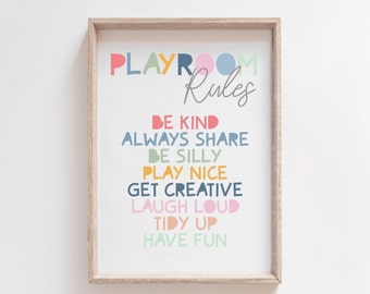 Quadri colorati per la stanza dei giochi, la cameretta dei bambini, la decorazione della camera da letto di bambini e bambine / Stampe educative colorate per l'asilo nido e la decorazione dell'aula