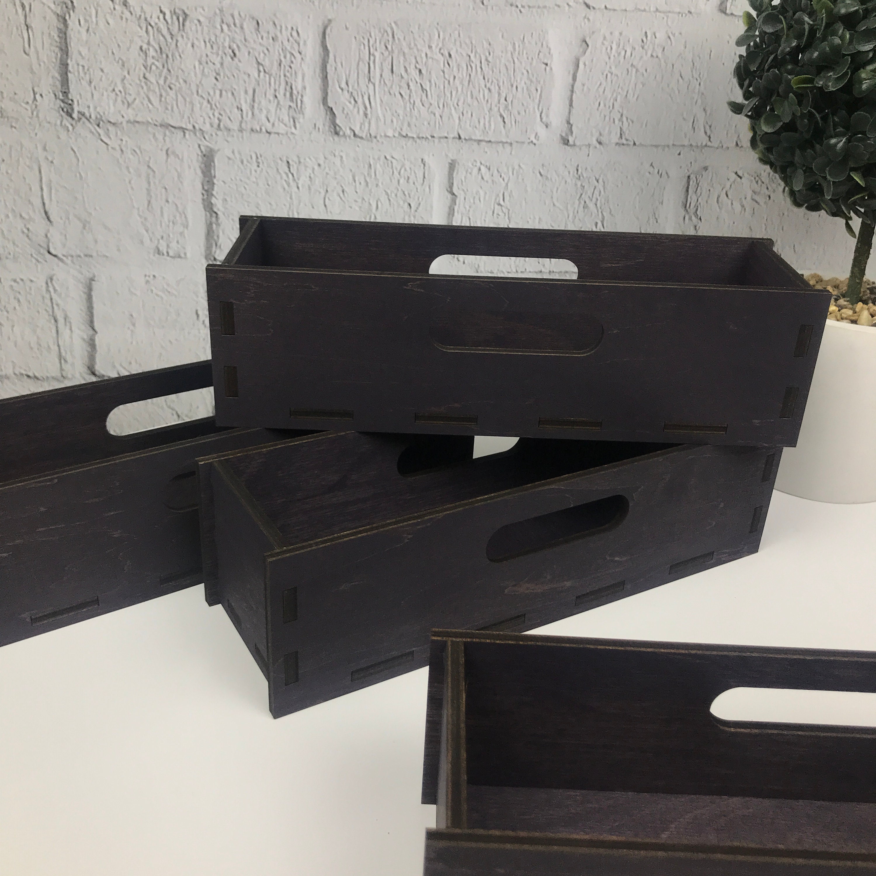 Holz Besteckdose Küche Organisation Besteck Organizer | Etsy