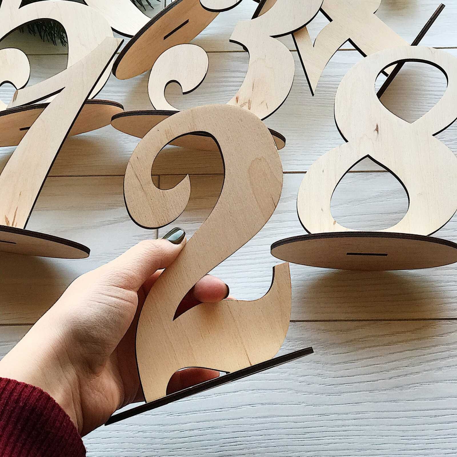 Table Numbers Wood Table Numbers Restaurant Decor Rustic Etsy