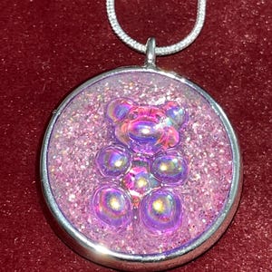 Gummy bear resin necklace