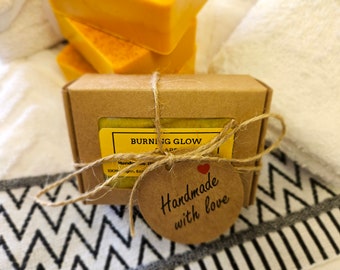 Turmeric and Kojic Acid Soap Bar 140g. Fragrance Free, no artificial colours or harmful products added. 100% vegetable Based.