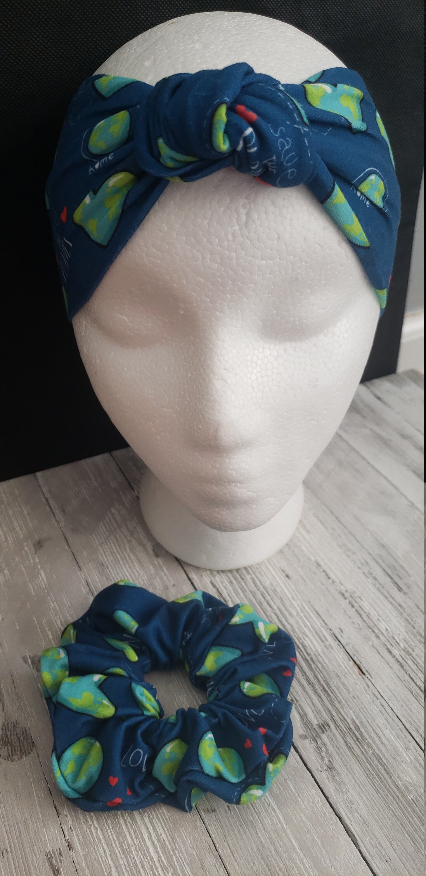 Save the Earth Day headbands and scrunchies Top Knot Etsy