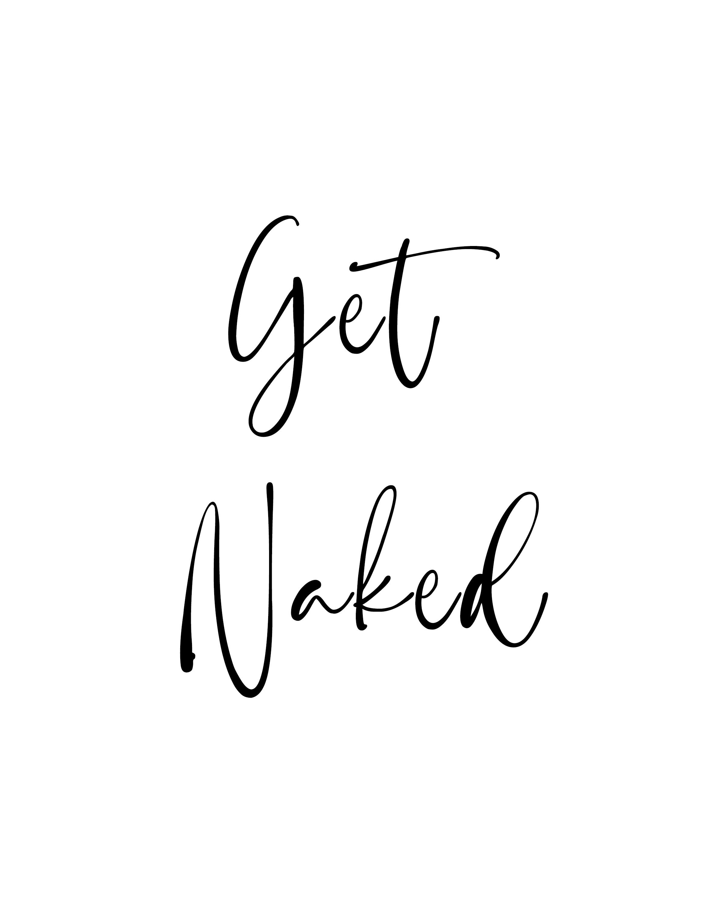 Get Naked Wall Art 8 x 10 Digital Printable - Etsy 日本