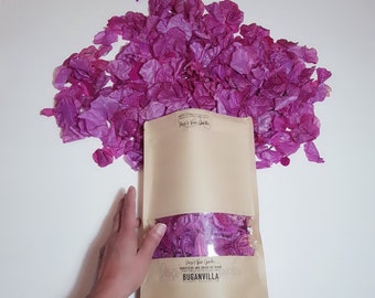Wedding Confetti Bougainvillea Petals. Dry Natural Bougainvillea flowers/15 Big Handfuls/Party Tables Vases Decoration. Dried Flowers Craft.
