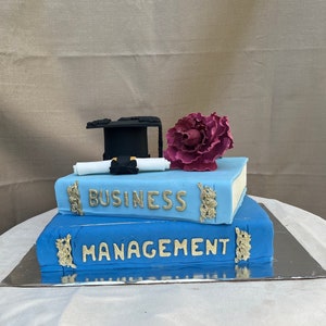 Edible Fondant Graduation Cap, Diploma, Letters