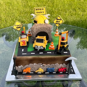 Edible Fondant Construction Site