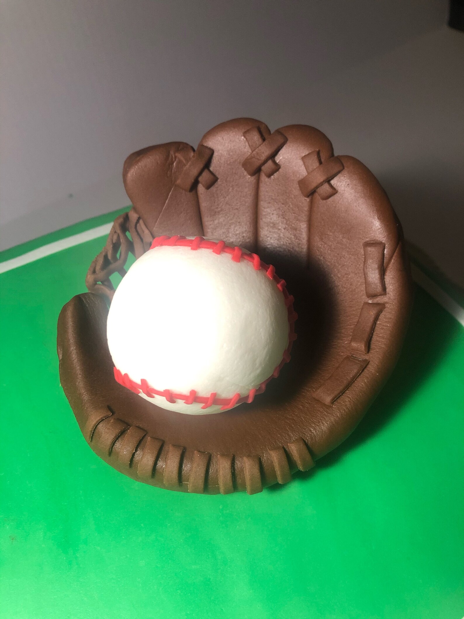Edible Fondant Baseball Glove and Baseball Etsy