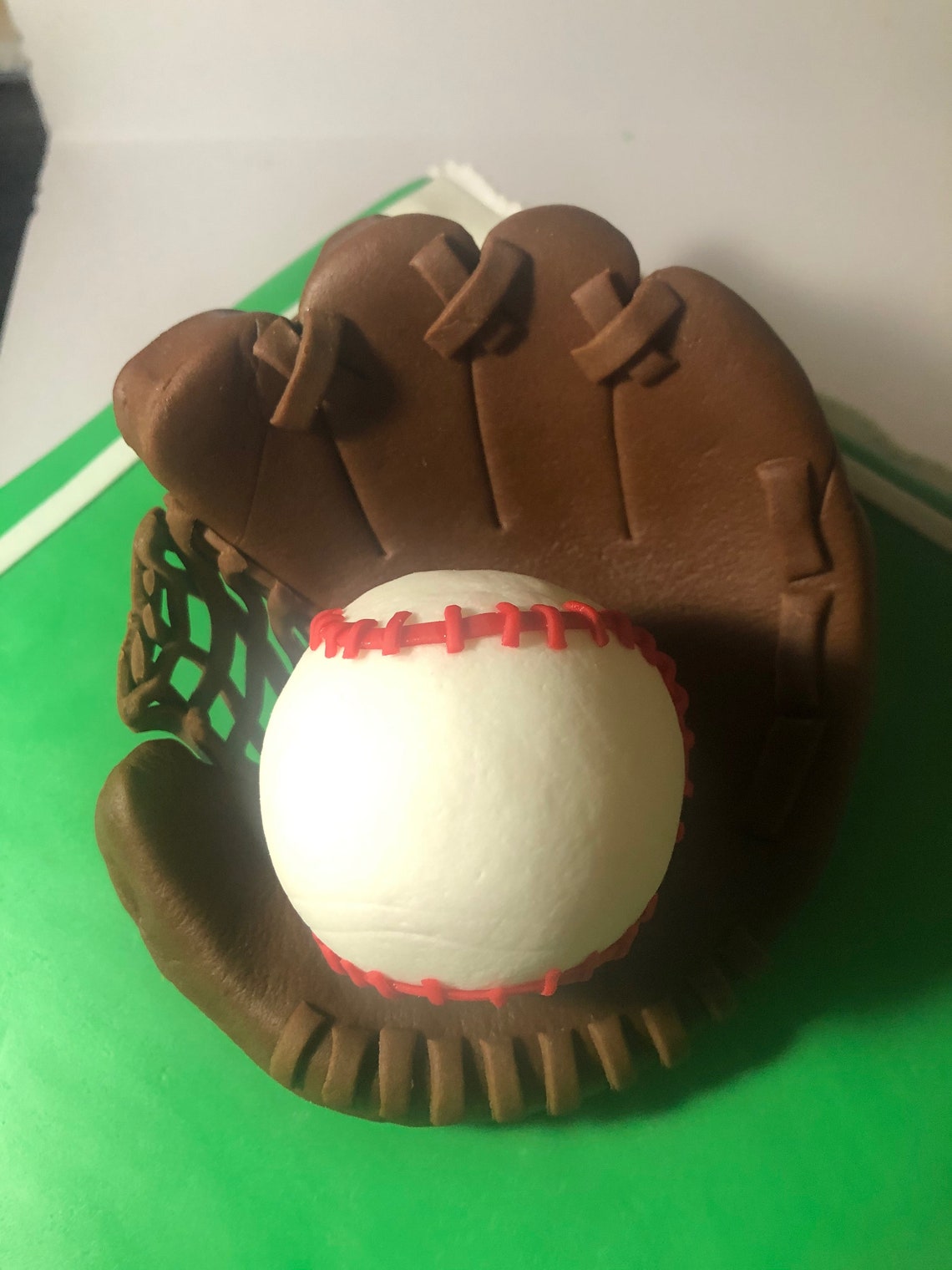 Edible Fondant Baseball Glove and Baseball Etsy
