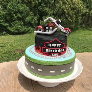 Edible Sugar Paste Motorcycle