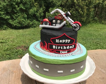Edible Sugar Paste Motorcycle