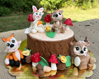 Adorable Edible Fondant Woodland Animals