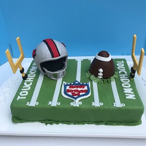 Edible Fondant Football Toppers