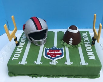 Edible Fondant Football Toppers