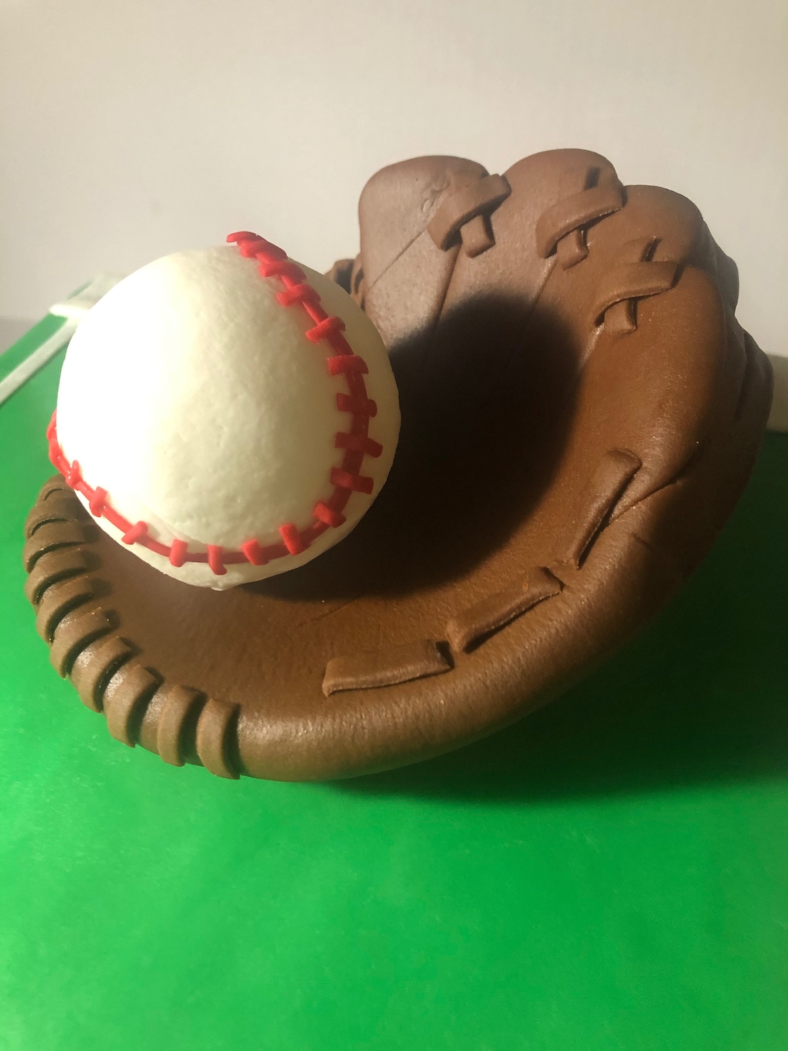 Edible Fondant Baseball Glove and Baseball Etsy