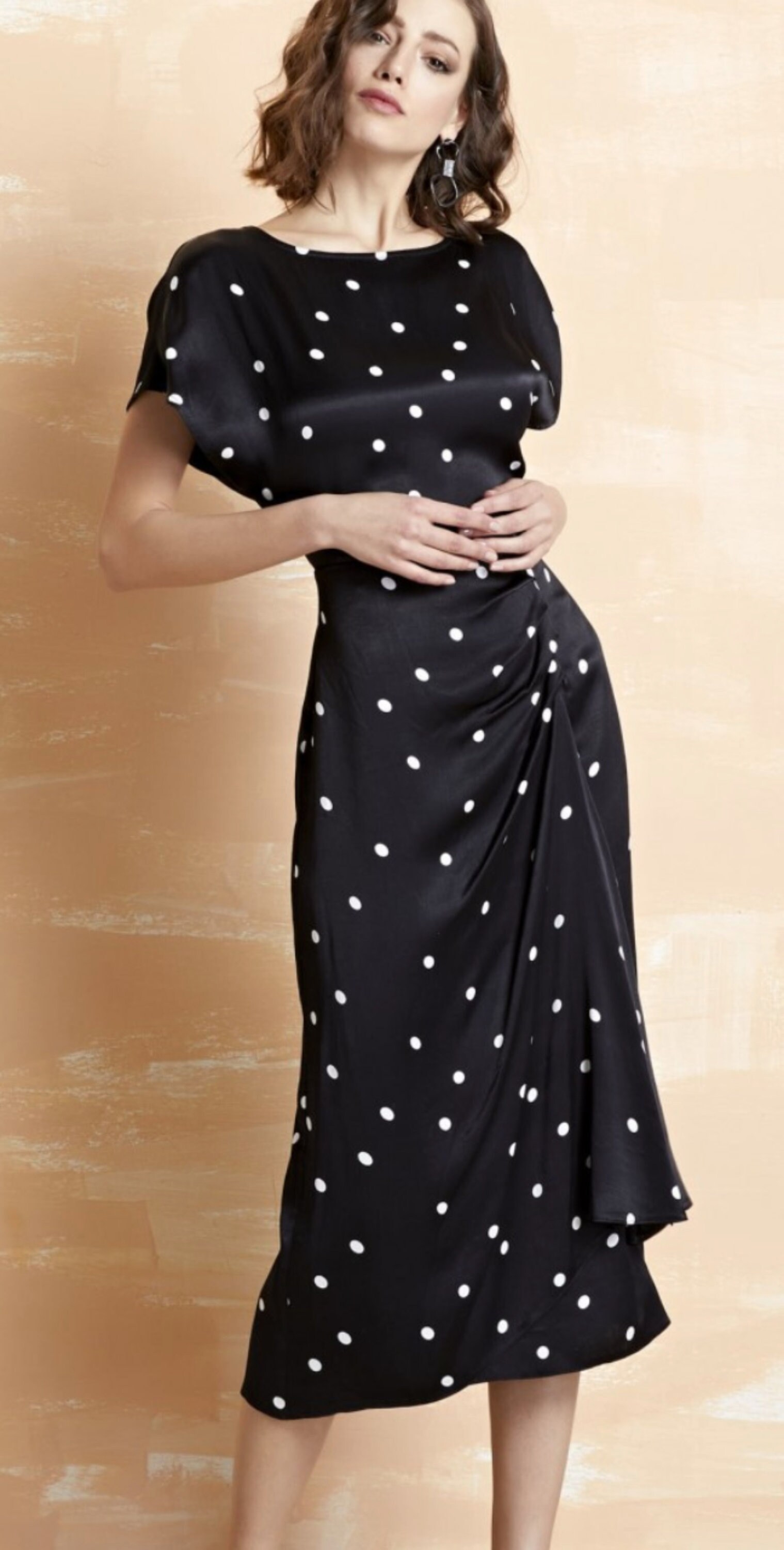 Polka Dot Maxi Dress - Etsy