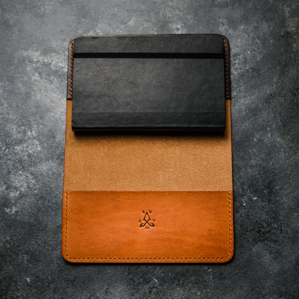 Moleskine Leather Cover PDF Pattern, Note Field Template, Notebook