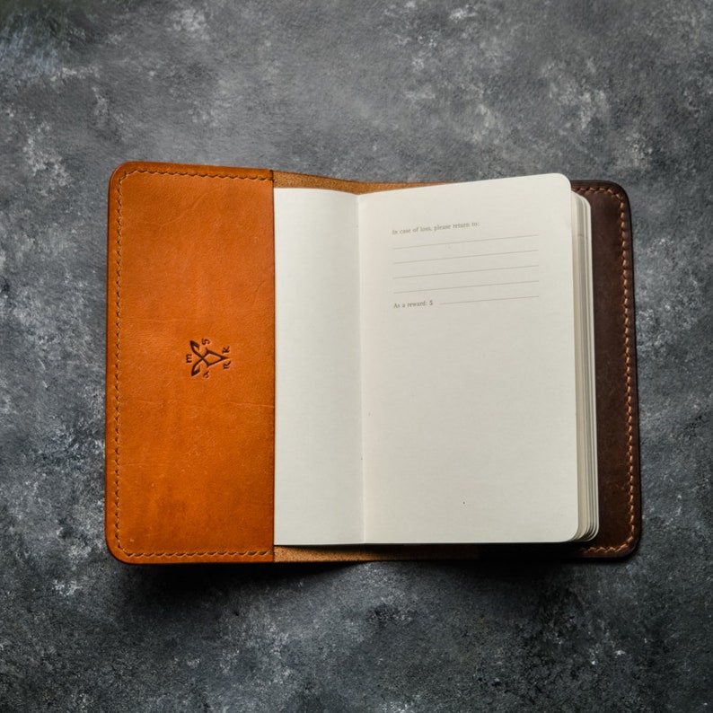 Moleskine Leather Cover PDF Pattern, Note Field Template, Notebook