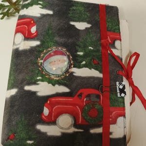 Vintage Look Fabric Christmas Planner/ Junk Journal