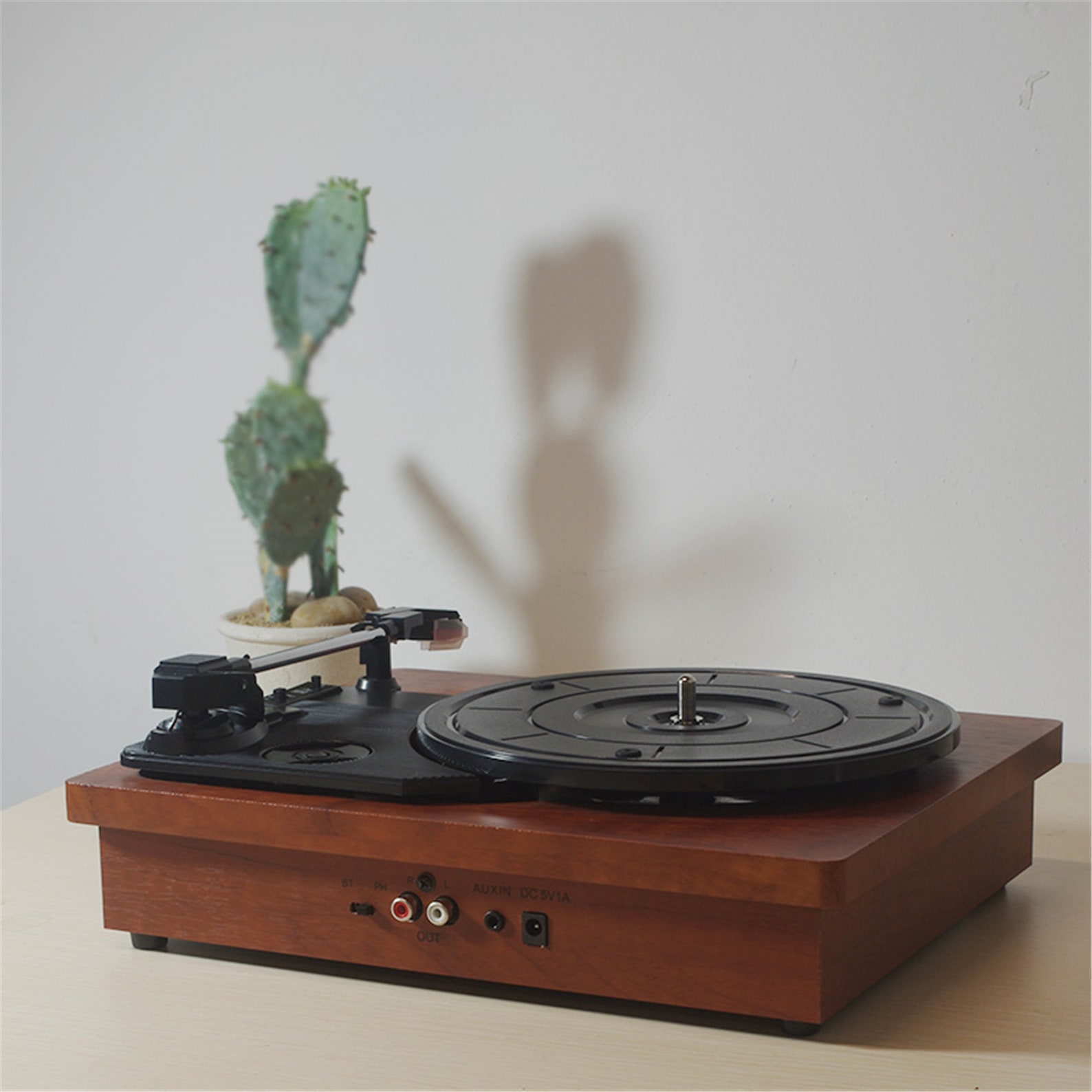 Mini record player vintage phonograph retro living room Etsy