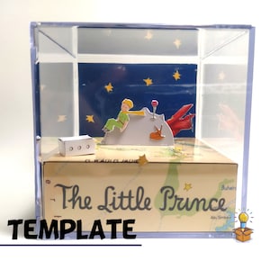 The Little Prince – Le Petit Prince | 3D Diorama Cube | TEMPLATE