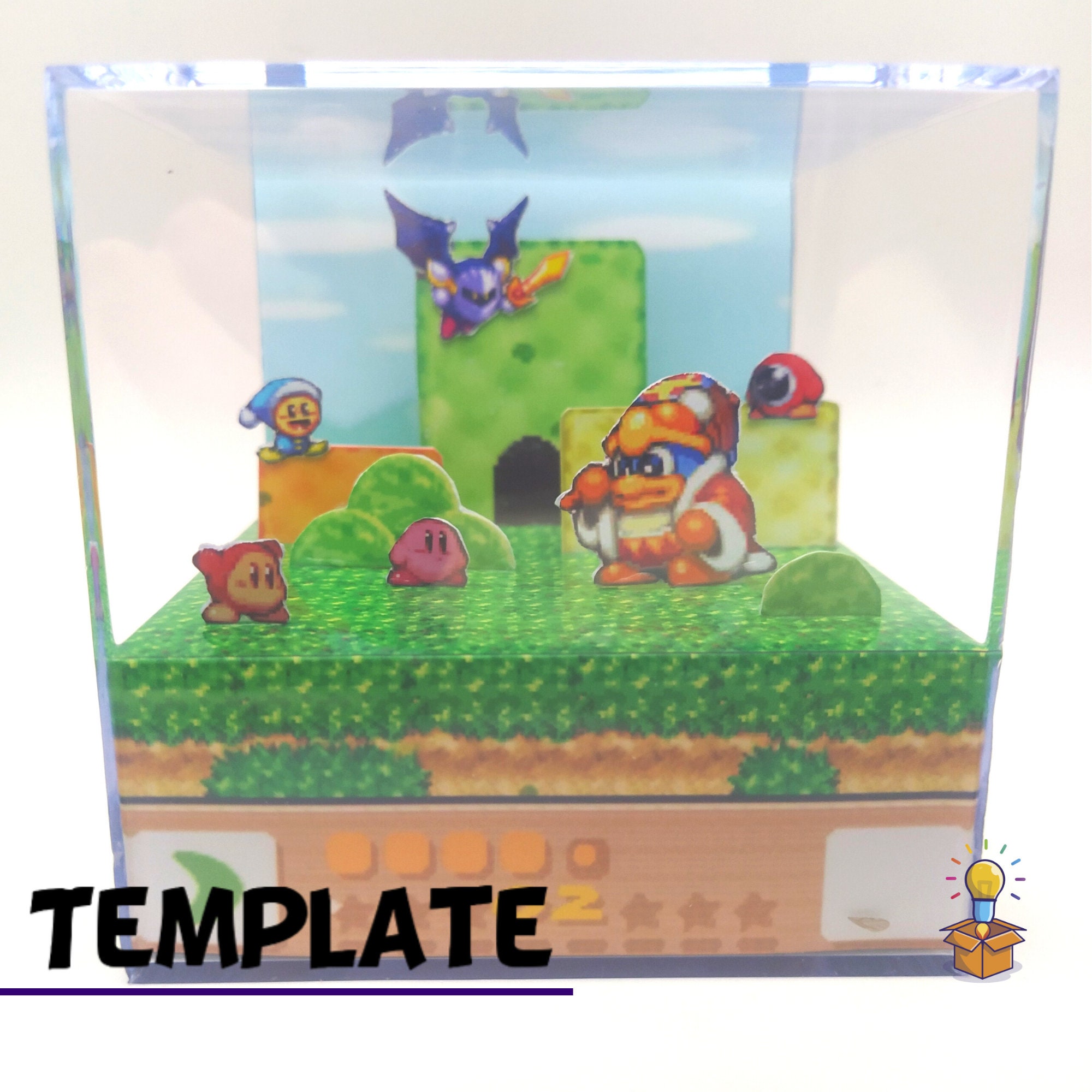 カービィ | 3Dジオラマキューブ | テンプレート - Etsy 日本