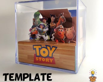 Toy Story | 3D Diorama Cube | TEMPLATE