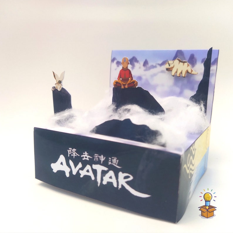 Avatar: The Last Airbender 3D Diorama Cube TEMPLATE image 4