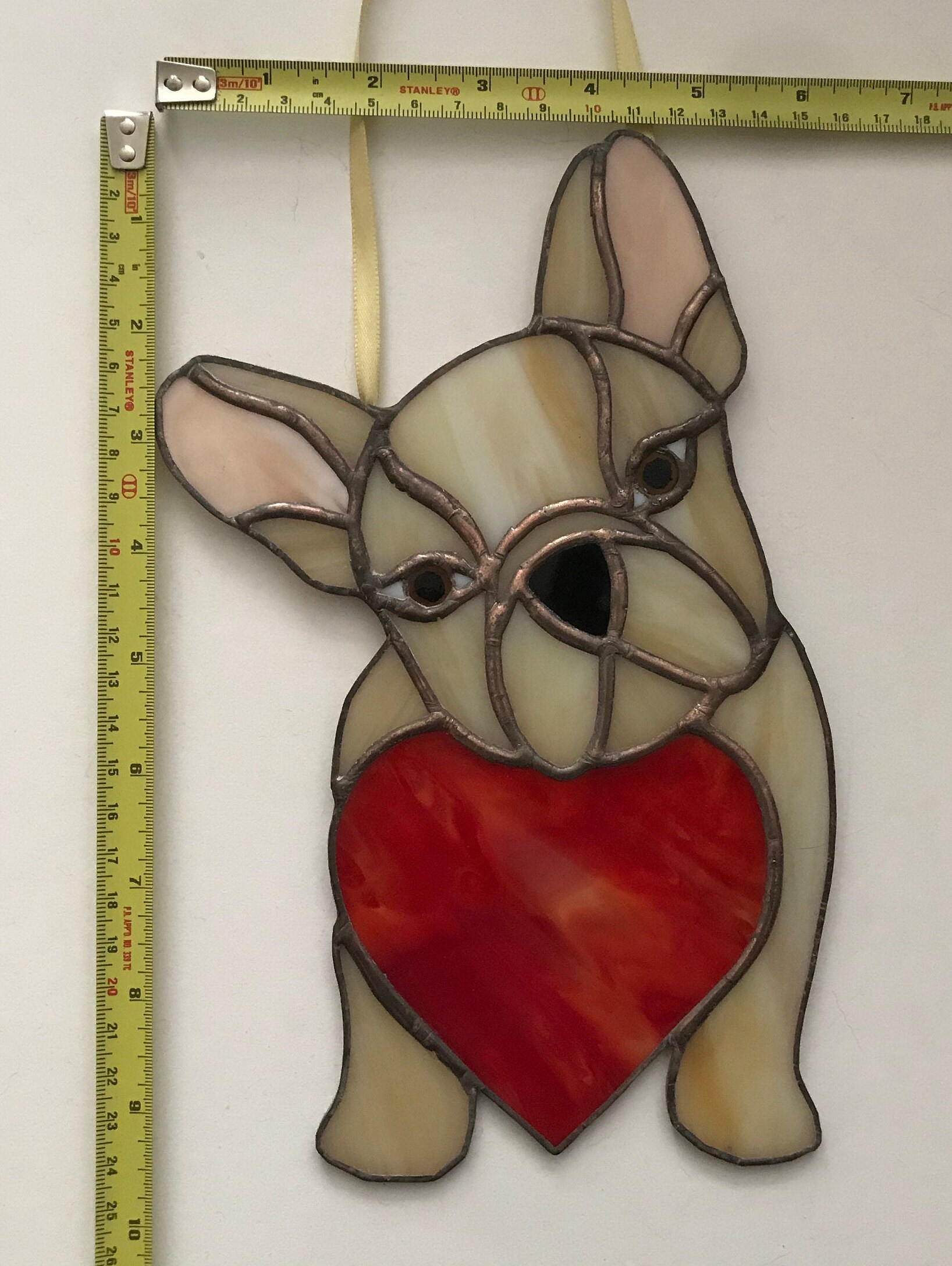 Stained Glass French Bulldog. handmade wall decoration for all Etsy 日本
