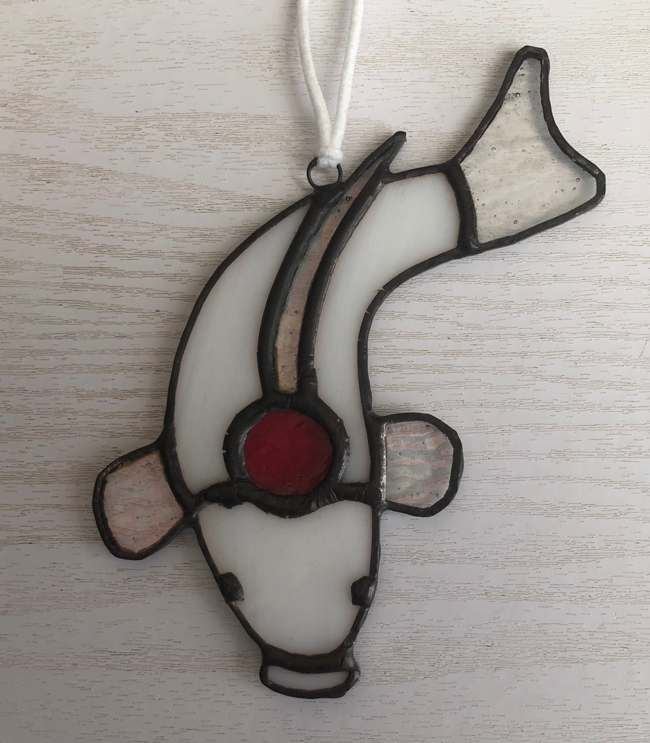 Stained Glass Koi Carp Rear View Mirror Ornament Garden Pond Etsy UK