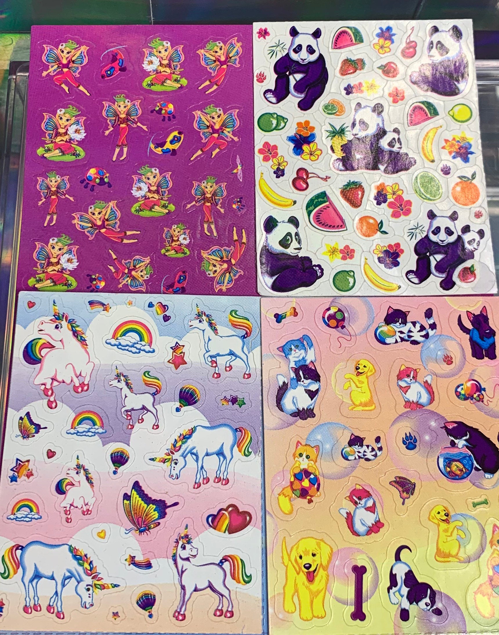 Lisa Frank 80s Vintage Plug or Switchplate Stickers CHOOSE ONE 