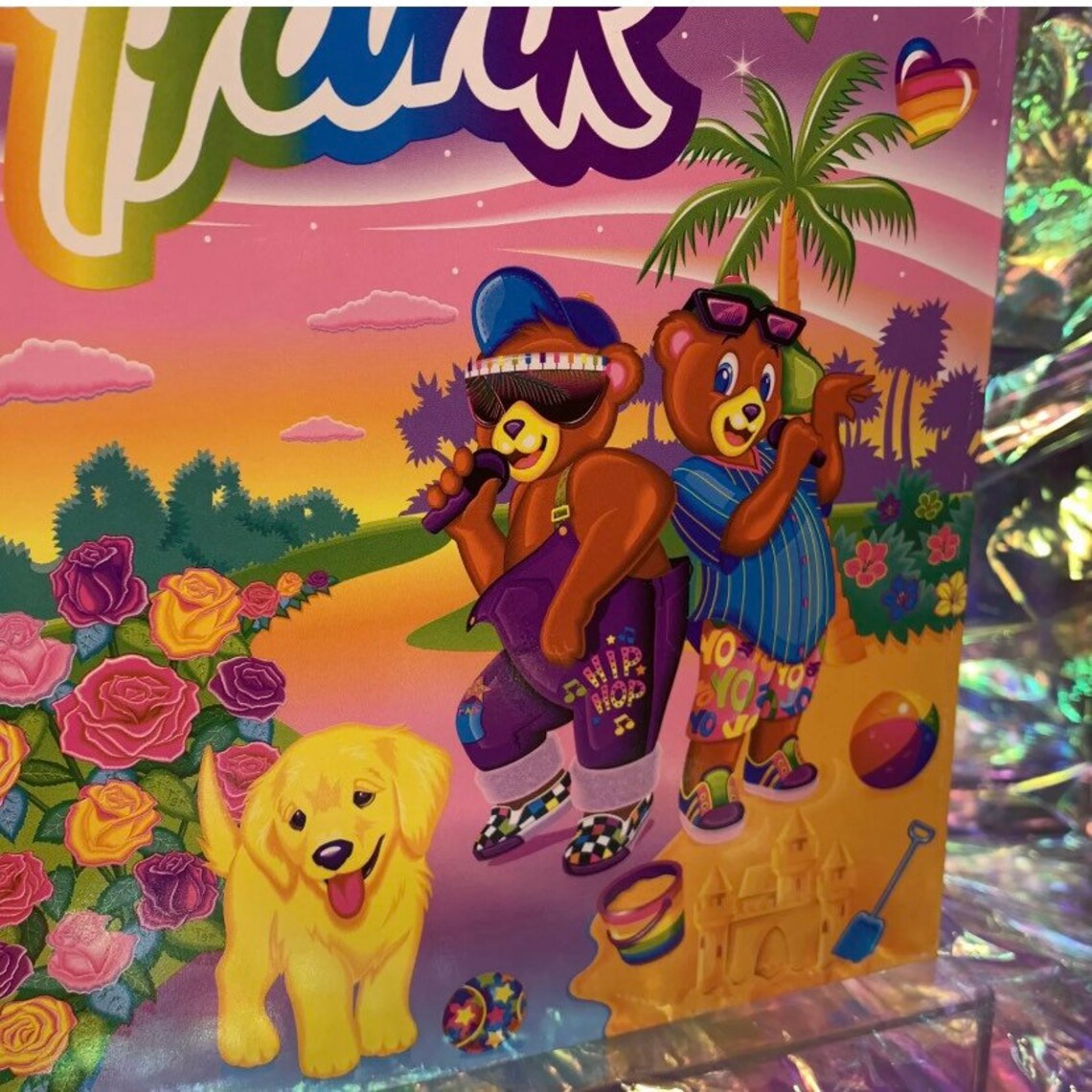 Excellent Lisa Frank Double Pocket Folder Hip Hop Bears Etsy