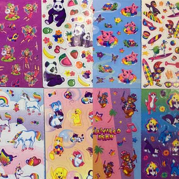 Lisa Frank Collectors Stickers Set Limited Edition Glitter & Prism  Holography
