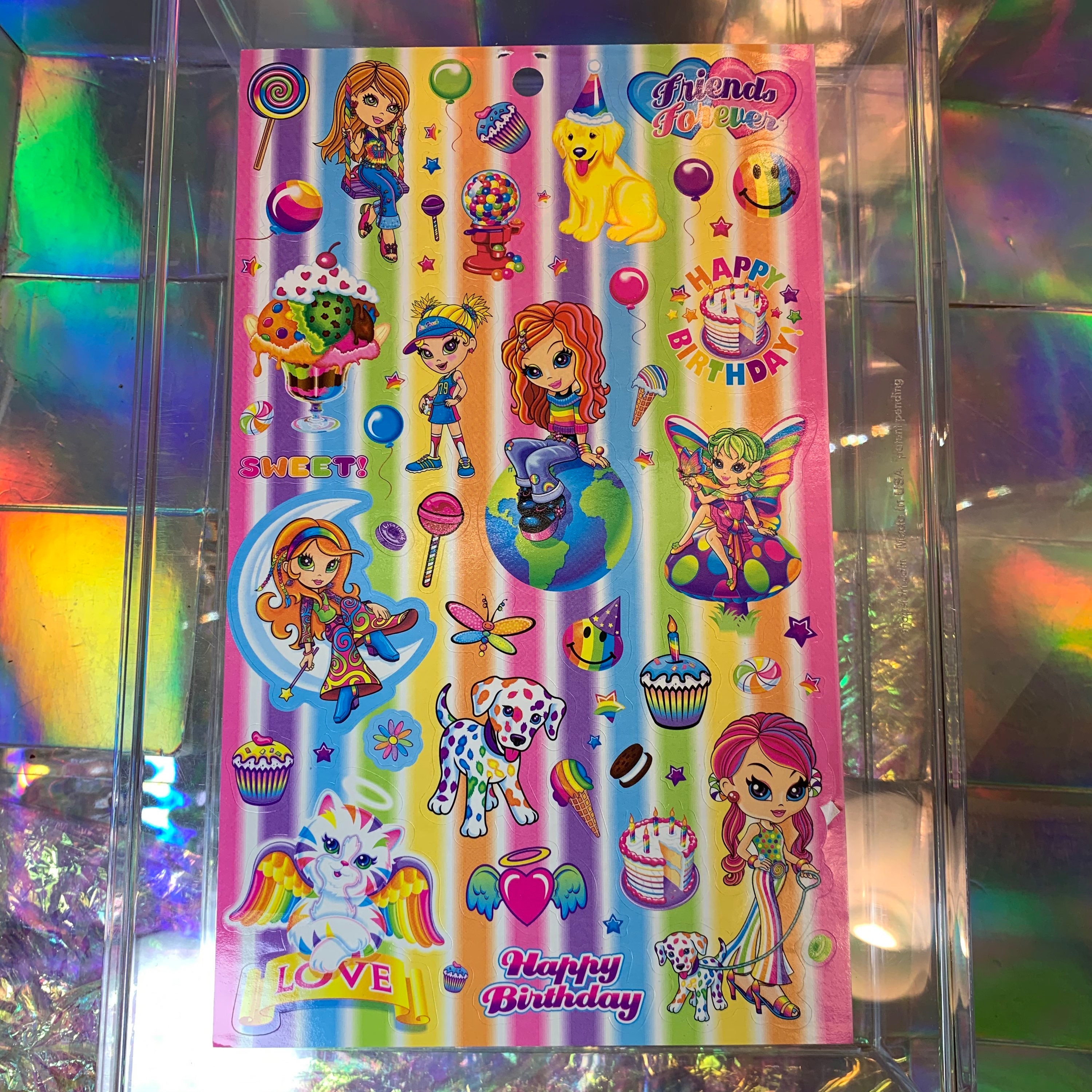 S1024 Oversized HAPPY BIRTHDAY Full Lisa Frank Multicharacter | Etsy