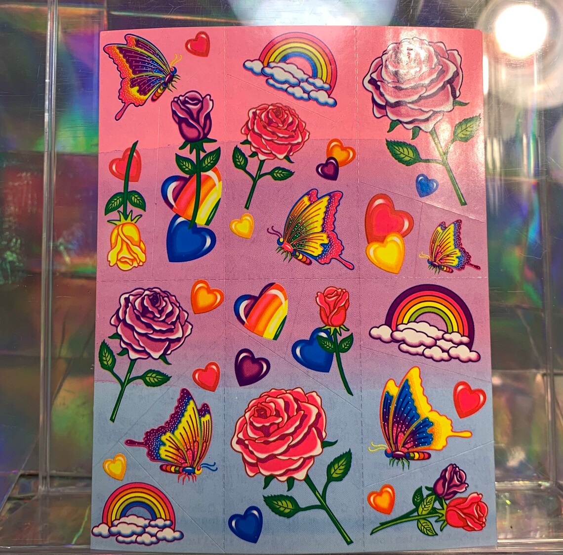 S142 Complete Lisa Frank Roses Butterflies & Rainbows in the Etsy