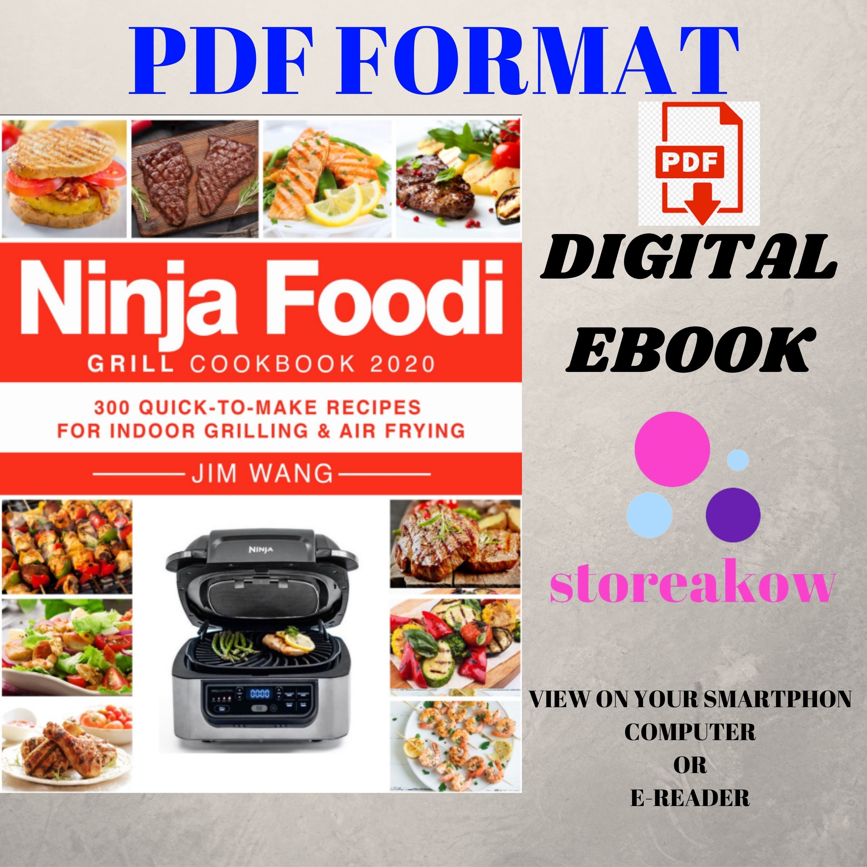 Ninja Foodi Grill Cookbook 2020_ 300 QuicktoMake Recipes for Etsy