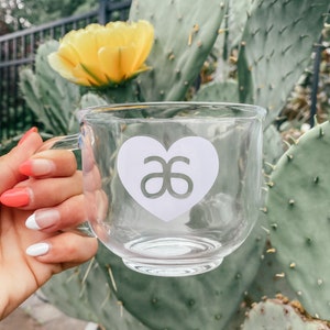 Arbonne Heart Glass Mug