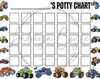 PRINTABLE Princess Potty Training Chart Digital Instant Download Etsy