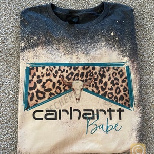 Bleached Cheetah Carhartt Babe Tshirt - Etsy