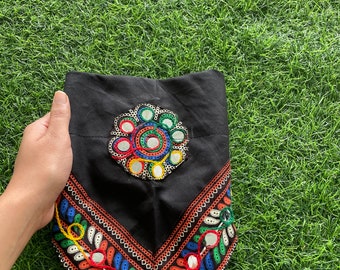 Handmade Kutch Embroidery Dog Bandana: Indian Wedding Pet Collar