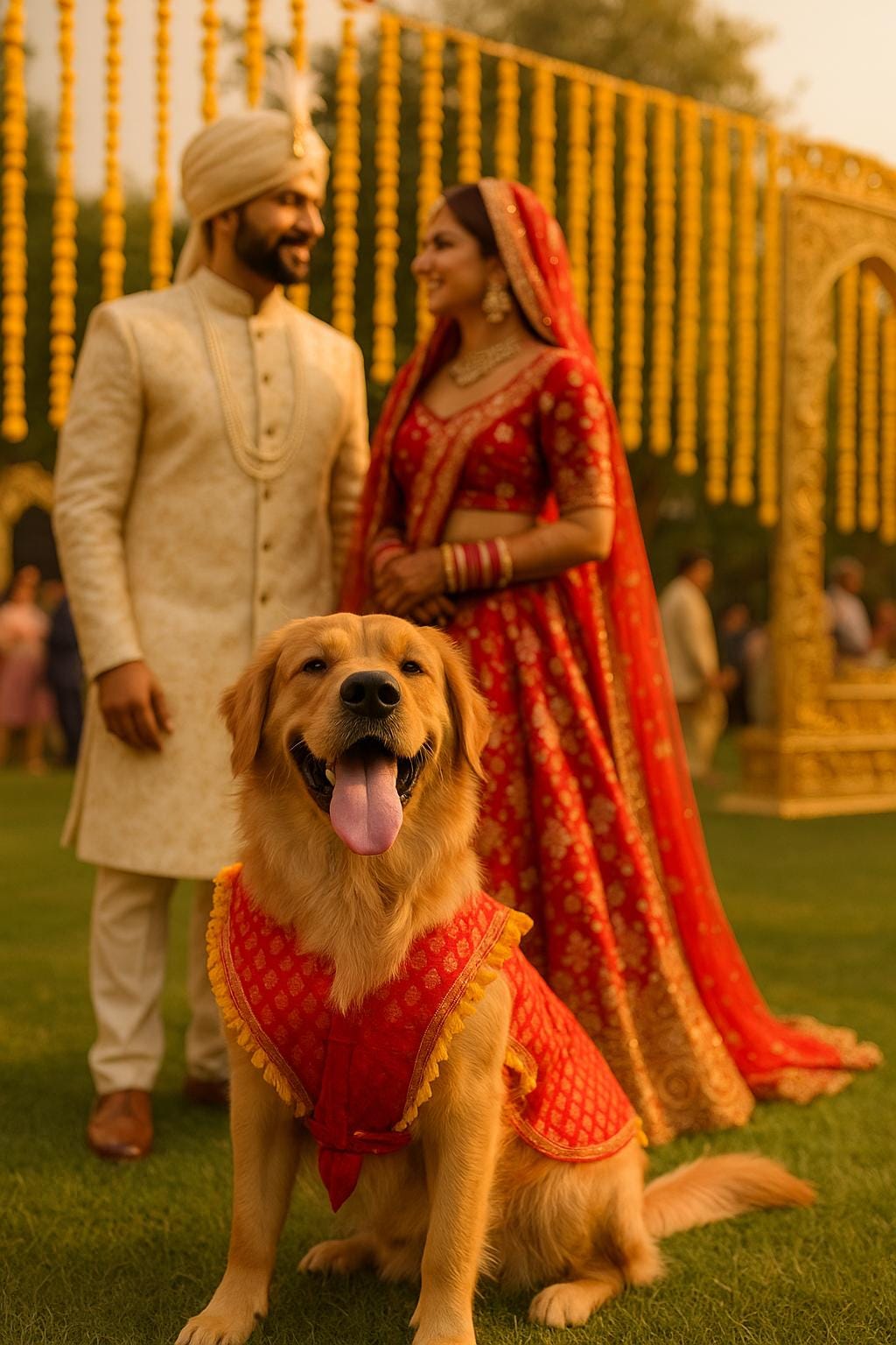 Dog Sherwani: Indian Wedding Outfit, Luxury Pet Clothing